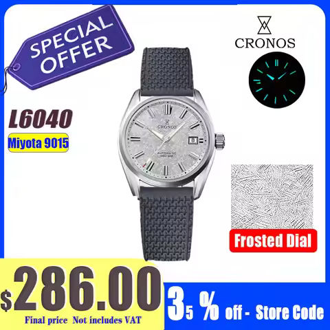 Cronos New 39mm Texture Luxury Men Business Dress Watches Miyota 9015 PT5000 SW200Automatic Mechanic