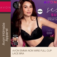 Avon Emma non wire full cup lace black bra