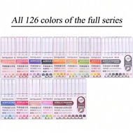 ปากกาอะคริลิกหัวแข็ง สี 126/81 สี ลังเรียบ ปากกาสำหรับเติมสีวาดภาพระดับมืออาชีพสำหรับนักเรียน ปากกาส