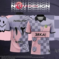 Baju Jersey Custom Nama Dan Nombor Murah Budak Viral Jersey Custom Name Collar Retro Berkolar Baju P