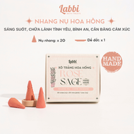 Nhang nụ thanh tẩy Hoa hồng ROSE SAGE [Labbi] Mang năng lượng tích cực/ Cone incense