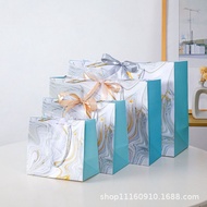 PP003 | MARBLE PAPER BAG PASTELbiru | PAPER BAG | Paper Bag | PREMIUM SOUVENIR HAMPERS BAG