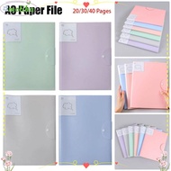 MOLIHA 1Pcs A3 Paper File Folder, Student Stationery Picture Album A3 Document Bag, Plastic 20/30/40