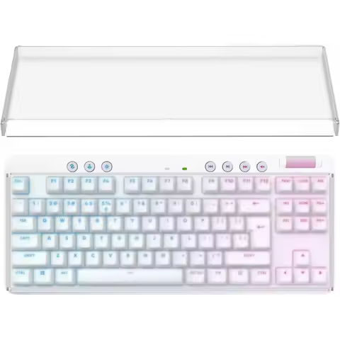Geekria Portable Keyboard Dust Cover Frosted Acrylic For 80% Compact 87 Key Computer Keyboard Compat