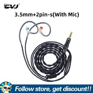 CVJ LS200-S คู่หูฟังชุบเงินเกลียวตัวเชื่อมต่อสาย2Pin-S สำหรับ TANGZU WANER CVJ Assassassassassassin