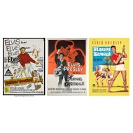ELVIS PRESLEY KING CREOLE BLAUSE HAWAII AND KISSIN` COUSINS VINTAGE POSTER 3 PCS FILM POSTER