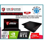 MSI Thin GF63 10UC-432X/681X 15.6″ FHD 144Hz Gaming Laptop