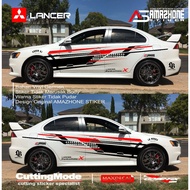 Mitsubishi Lancer Evo 4 Car Sticker Cutting Lancer Racing Model Sticker Liberty Walk sticker