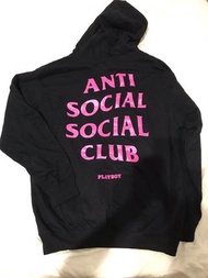 Anti social social club playboy 大logo 帽t 聯名 稀有 assc