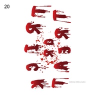 Halloween Scar Sticker Tattoo Sticker Zombie Party จัดหาอุปกรณ์ประกอบฉากคอสเพลย์แผลเป็นแผลเป็นลื่น 5