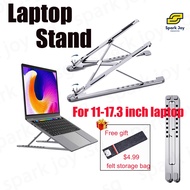 【SG】Portable Laptop Stand Foldable Aluminum Laptop Holder  Adjustable Height Fits 11-17.3 in Laptop