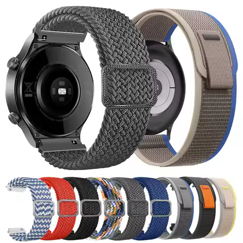 1PCS 20mm or 22mm Braided Band For Xiaomi Watch 2 Pro/S3/S2/S1 Active/color 2 Nylon Sports bracelet 