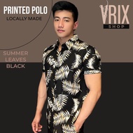 LEAVES PRINTED POLO BY VRIX SHOP