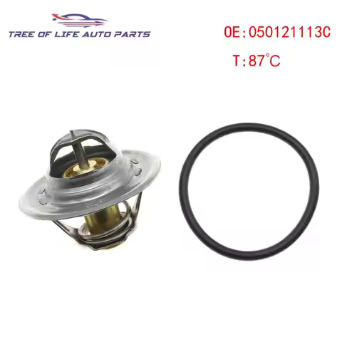 050121113C 87 °C Engine Coolant Thermostat For VW Passat B5 B6 Golf MK5 MK6 A3 A4 A6 TT Seat Leon To