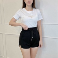 (JANUARY BRAND) SMLXL2XL Womens High Waist Short pants女装高腰短裤罗马弹力面料后腰伸缩裤头-JN5408