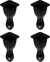 Tulead Aluminum Alloy Furniture Feet Cabinet Feet Sofa Legs 100mm/3.94" Height Non-Slip Dresser Feet