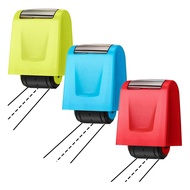 3 Pieces Plastic Stamp Roller Stamp Self Inking Line Rolling Stamp Teacher Stamp