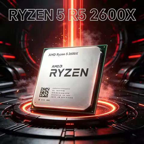 AMD Ryzen 5 2600X Desktop Processor R5 2600X 3.6GHz 6-Core 12-Thread Socket AM4 16MB L3 Cache 95W Ga