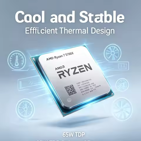 AM4 Motherboard Upgrade Processor Ryzen 7 5700X 8 Cores 16 Threads DDR4 Support 7NM CPU No Cooling F