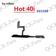 สำหรับ Infinix 40i ร้อน40 Pro X6528B X6836เปิด/ปิดเครื่อง X6837สวิตช์เปิดปิดอะไหล่เปลี่ยนปุ่มปรับสาย