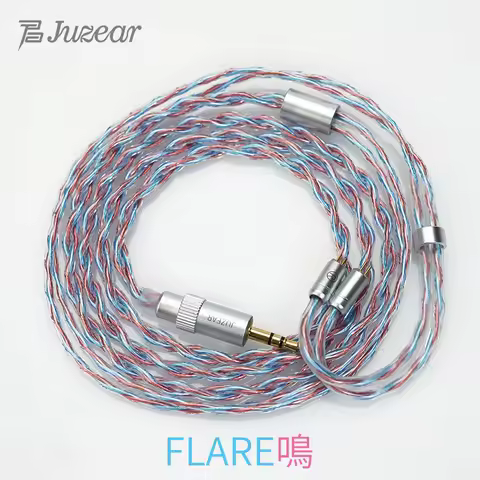 JUZEAR Flare Earphone Upgrade Cable 6N SPOCC+SCCW Hybrid Defiant Original 3.5mm+4.4mm Replaceable Ca