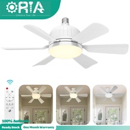 ORIA Socket Fan Light 2 in 1 Ceiling Fan Lights W/ Remote Control Replacement for E26/E27 Lightbulb
