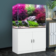 QM🏅Wooden Fish Tank Cabinet Living Room Partition Aquarium Base Cabinet Shoe Cabinet Aquarium Base Household Fish Tank R