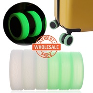 [ Wholesale ]Fluorescence Luggage Wheels Wheels Caster / Suitcase Wheels Protector / Luggage Wheels Silicone Caster Shoes / Suitcases Reduce Noise Wheels Cover Travel Accessories