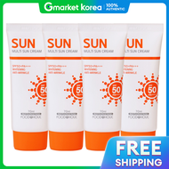 Foodaholic | (4 Count) Foodaholic Multi Sun Cream 70ml Spf50 Pa+++ / No White Cast Hybrid Sunscreen 
