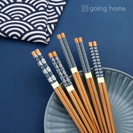 [SG Stock] Beautifully Crafted Wooden Japanese Fish Chopstick Set Reusable Food Chopsticks Japanese 
