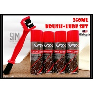 VRX CHAIN LUBE SPRAY MINYAK CLEANER BRUSH BERUS CUCI RANTAI YAMAHA APIDO STP KOBY YAMALUBE MOTUL RK 