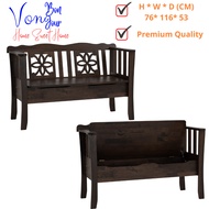 Von Bonjour SURIA 1.1M Bench Chair /Solid Wood Bench Chair /Garden Bench /Kerusi Bangku Kayu /Bangku