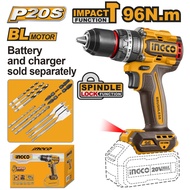 INGCO 20V LI-ION BRUSHLESS IMPACT DRILL 96NM CIDLI209681* (BARE UNIT)