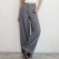 GENTE-Tray Pants (กางเกงขาทรงกระบอกผ้ายับยาก)