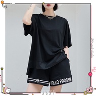 Y2 style ️ Simple Round Neck Drawstring Slimmer Look Irregular Top Y2style European American Design 