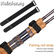 20pcs Nylon Fishing Rod Loop Belts Fastening Strap Rope Holder Suspenders Hook