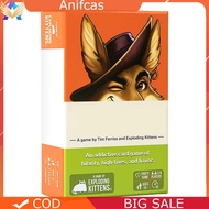 Coyote Card Game 66 Action Cards Funny Party Action Game Guess The Kitty Game