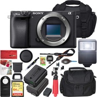 Sony a6400 4K Mirrorless Camera ILCE-6400/B Body Only with Travel Case Gadget Bag and Deco Gear Delu