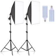 [Ready Stock]Photography 50x70CM Softbox Photo Studio Continuous Light E27 LED Bulb Photography Equi