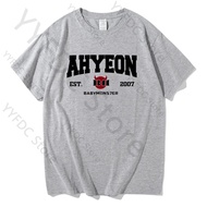 BabyMonster AHYEON T Shirt Kpop Fashion Casual Letter Print T-shirt Women Men Summer Short Sleeve Te