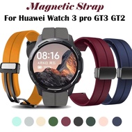 ETXMagnetic clasp Silicone Strap For Huawei Watch 3 pro GT3 GT2 42mm 46mm For Mi Watch S1 Pro/Watch color 2 20mm 22mm Belt Bracelet