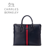 Charles Berkeley BURLINGTON British Style Men's Leather Briefcase Laptop Bag (PB-18125)