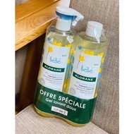 Bebe Klorane 2 in 1 Shower Gel - Shampoobag for Newborn Babies 500ml x 2