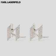 KARL LAGERFELD - K/MONOGRAM PAVÉ CUFFLINKS 240M3932 ต่างหู