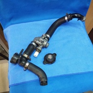 Kawasaki Ninja 250R Z250 2013 - 2017 radiator joint, thermostat, coolant hose, radiator cap, fan swi