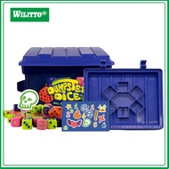 Dumpster Dice Set Fast-Paced Family Dice Game 2-4 Players Board And Dice Game with Dumpster 80 Dices