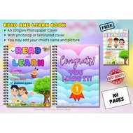 READ AND LEARN for Kids with CVC, Phonics, Sight Words and Beginning Blends 101pages Phonics Book