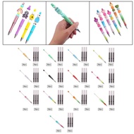 [Homyl478] 20 Pieces Bead Pens 50 Refills, Craft Pens, Novelty Writing Pens for Office,