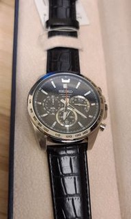 ★勁减$1000，只有一隻! 全新日本製，SEIKO 8T63 黑面，全球保養，真皮皮带。#xmascollection21