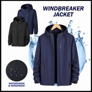 [Unisex] Waterproof Jacket Hiking Light Breathable Unisex Camping Windproof Jacket M-5XL